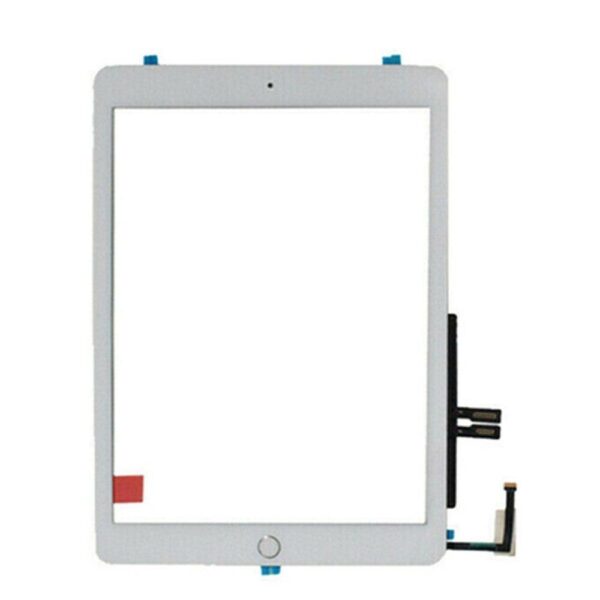 iPad 6 (2018)Touch Glas med hemknapp - Vit- Model: A1893, A1954