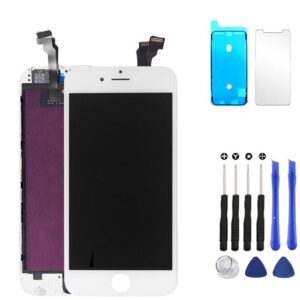 iPhone 6 LCD Skärm med verktyg, skärmskydd och LCD tejp- VIT