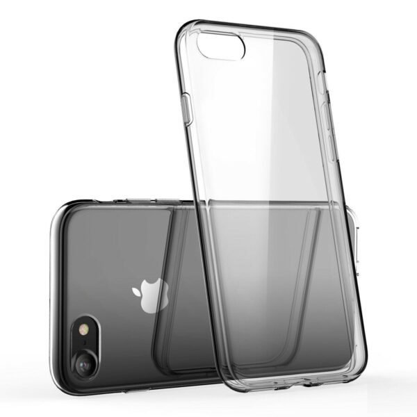 iPhone 7 Plus /8 Plus Transparent / Tunt silikon skal tunt-3mm med Svart Ram