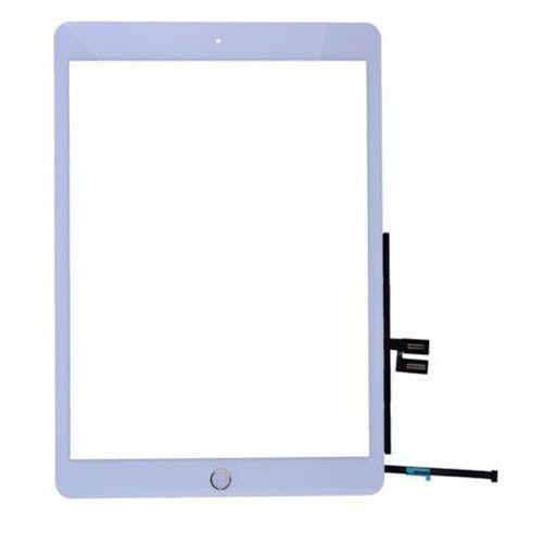 iPad 7/8 Touch Glas med hemknapp - Vit- Model: A2197 A2198 A2200
