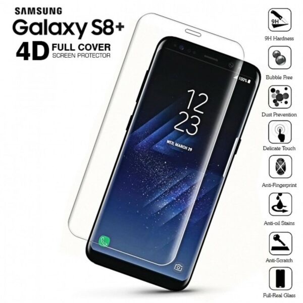 Samsung Galaxy S8 Plus - Bubbelfritt Härdat Glas Skärmskydd