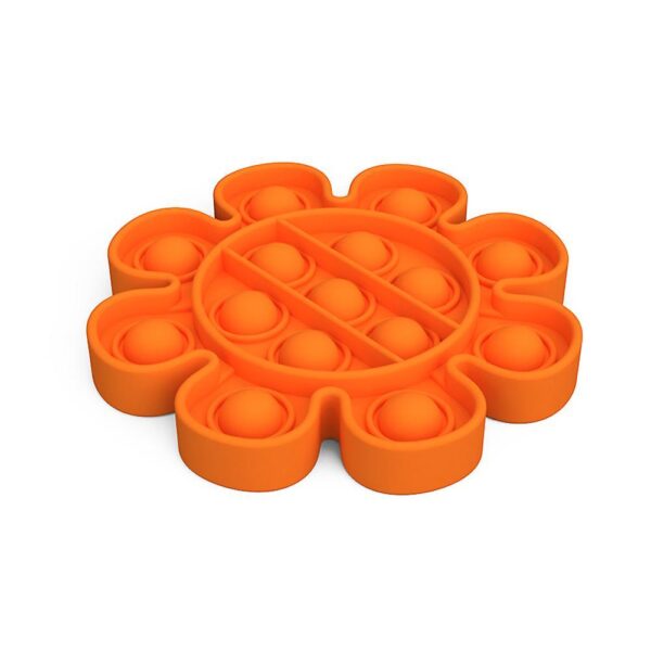 Pop It Fidget Toys - Leksak - Blomma/ Orange