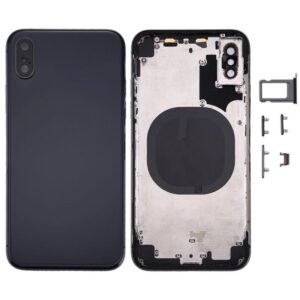iPhone XS baksida med små delar - Svart