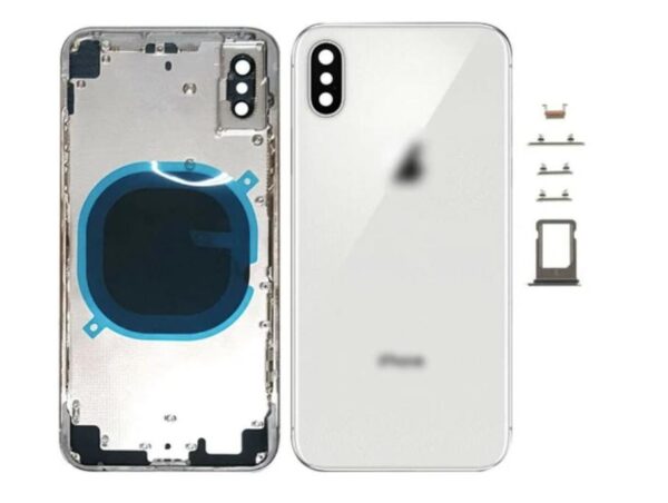 iPhone XS Max baksida med små delar - Vit