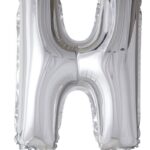 Bokstav H/ Silver färg/ 41 cm