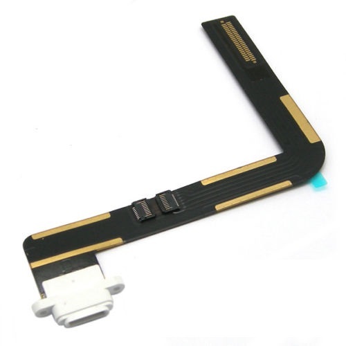 iPad Air(5) Charging Port Connector with Flex Cable, Vit